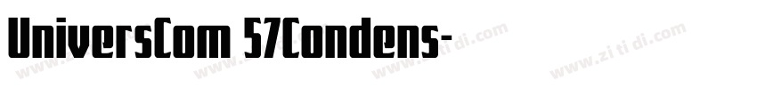 UniversCom 57Condens字体转换